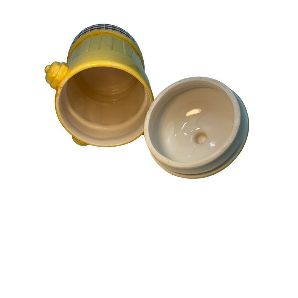 Design Studio 10" Ceramic Fire Hydrant Yellow Cookie Jar - Picture 4 of 9